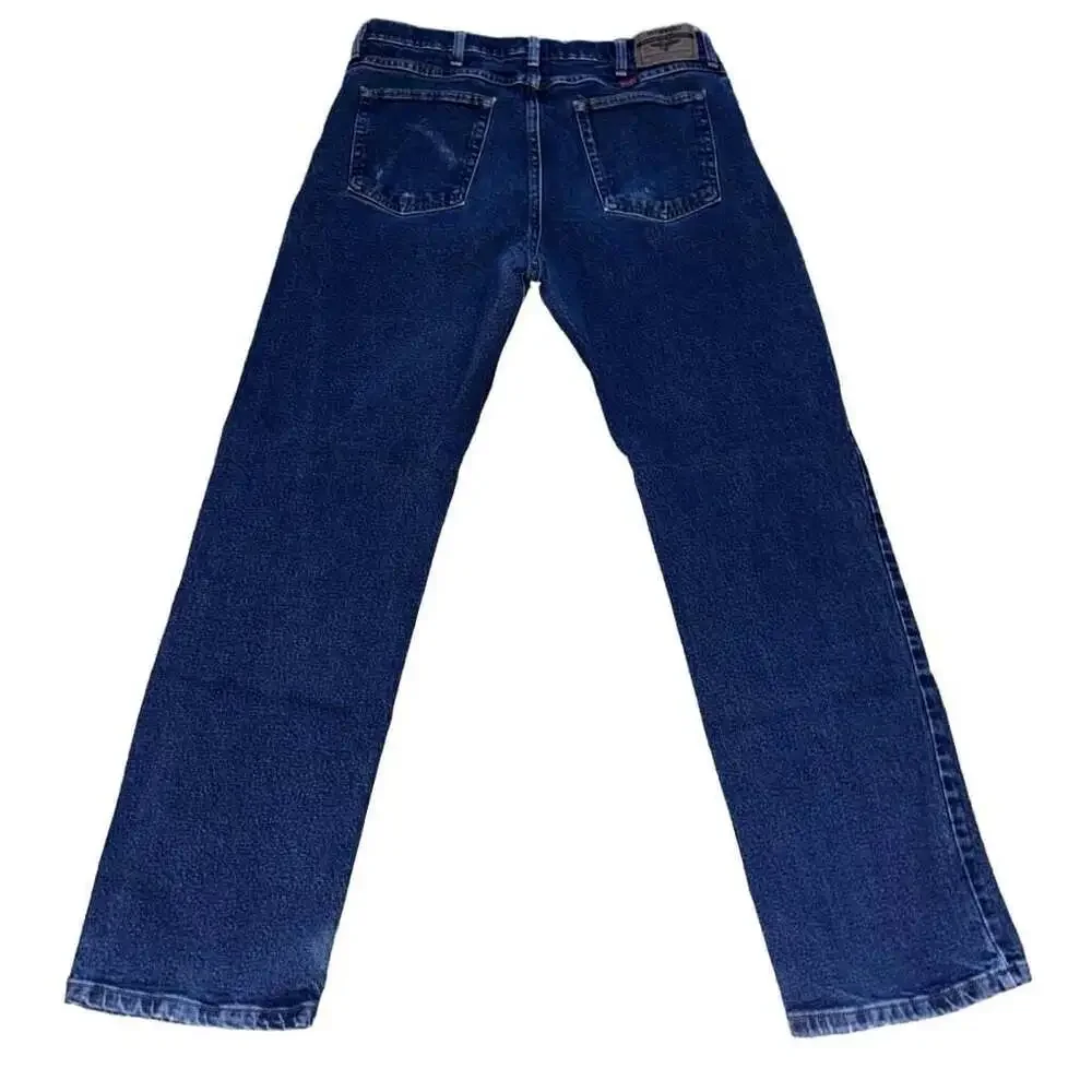 Wrangler Premium Quality Men's Dark Wash Denim Jeans Size 34x32